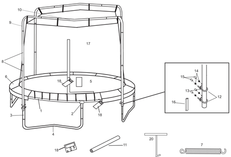 CLISPEED 10st Karabinerhaken Trampolinfeder T-Haken Zubehör Für Trampoline  Trampolin-installationswerkzeug Trampolin Abzieher Trampolin-Feder-t-Haken  Anschließen Türsteher Stange Ist Eisen : : Sport & Freizeit